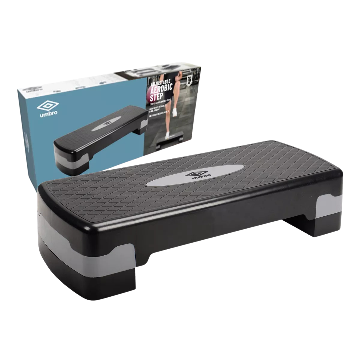 Step Pro 2 Escalones Regulables Fitness Entrenamiento Umbro