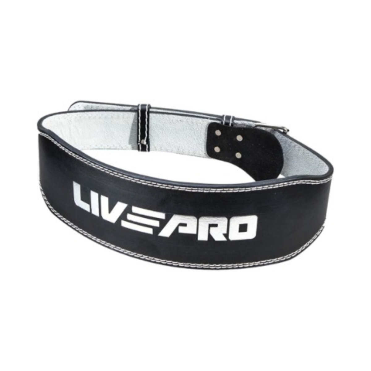 Cinturon Levantamiento Gym En Cuero Pesado M Livepro