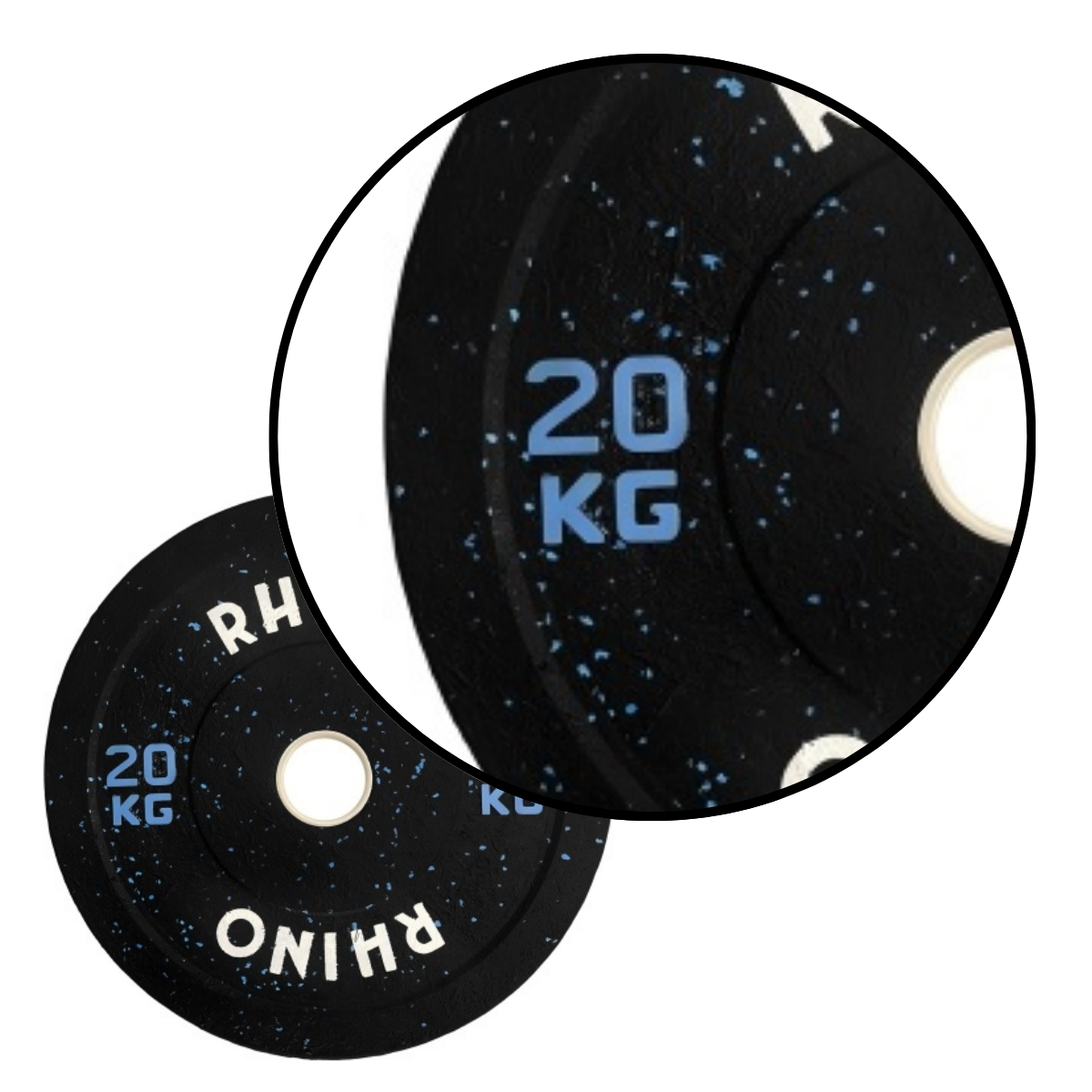 Disco Olimpico Caucho Bumper Crossfit Levantamiento 20kg