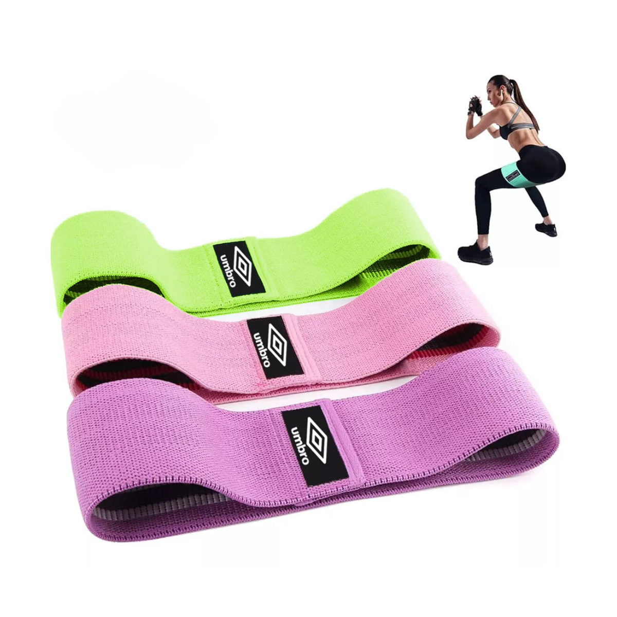 Set 3 Bandas De Tela Resistencia Circular - Umbro