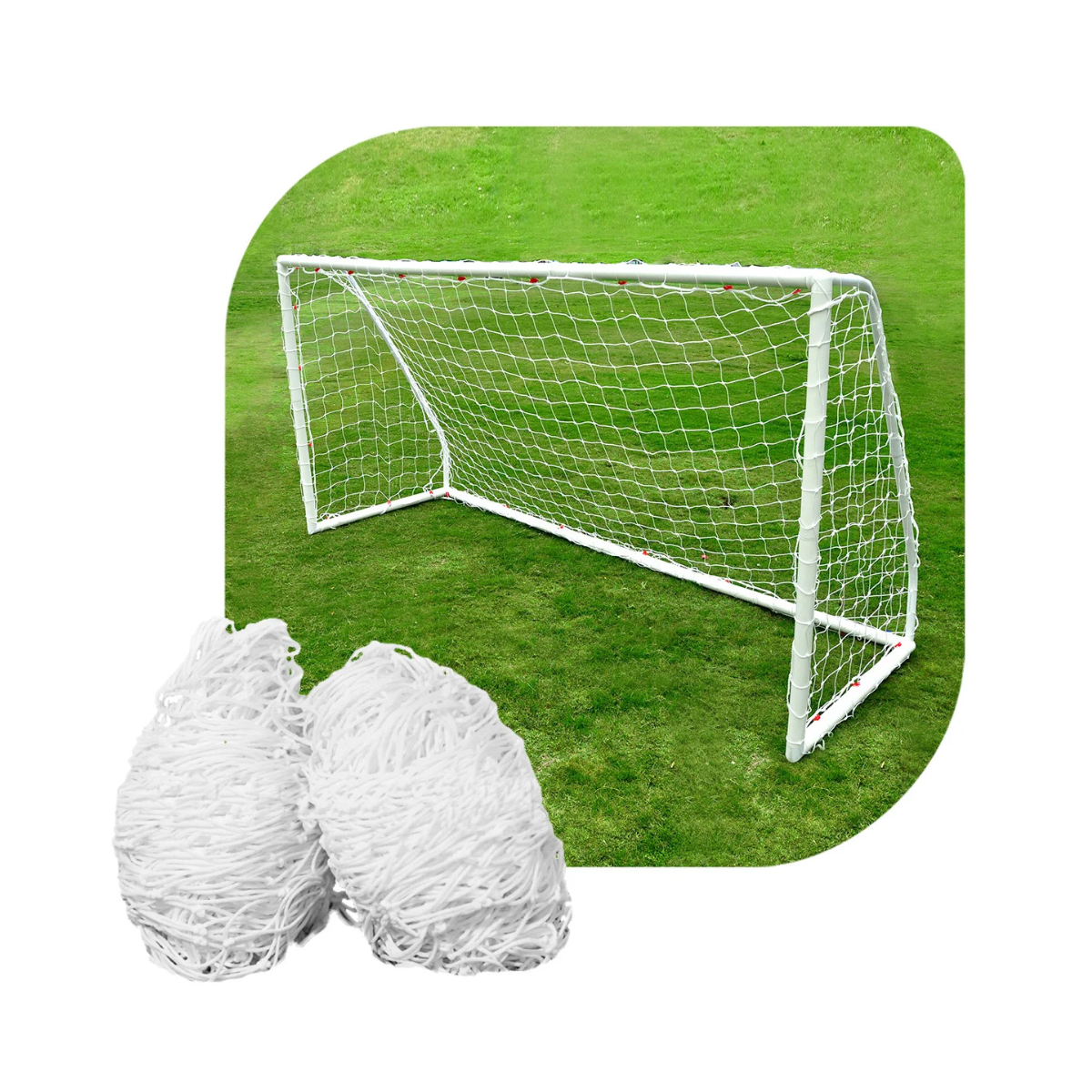 Par De Redes Para Mini Arco De Fútbol 80x50cm Gismar