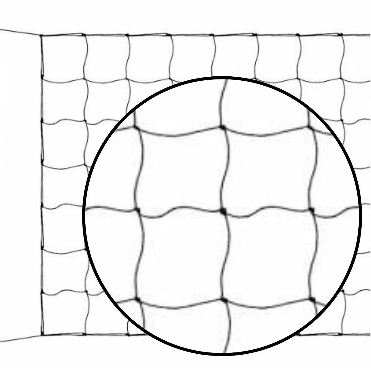 Red De Voleibol Amateur 9,5x1m 2mm Polietileno Uv Gismar
