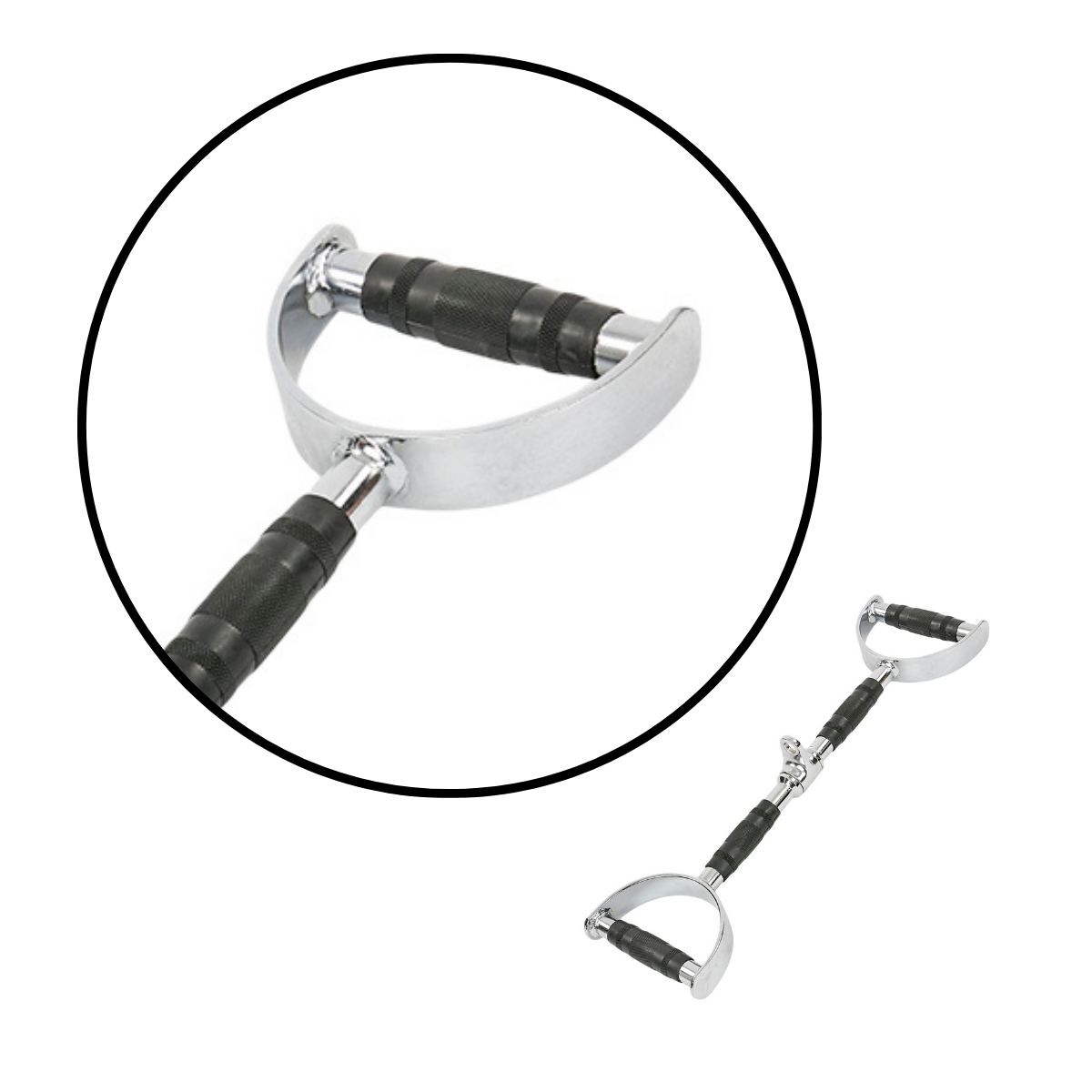 Barra Recta Romana N17 74cm Acero Agarre Ergonómico Rhino