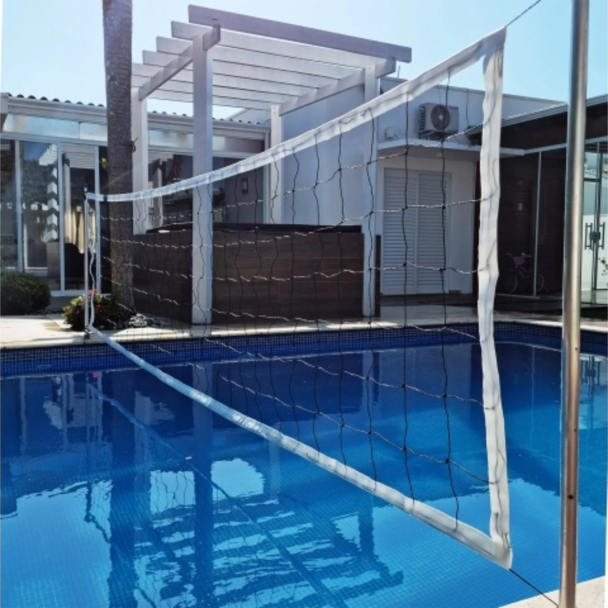Red De Biribol Para Piscina, 4 Bandas Y 5 Metros Gismar