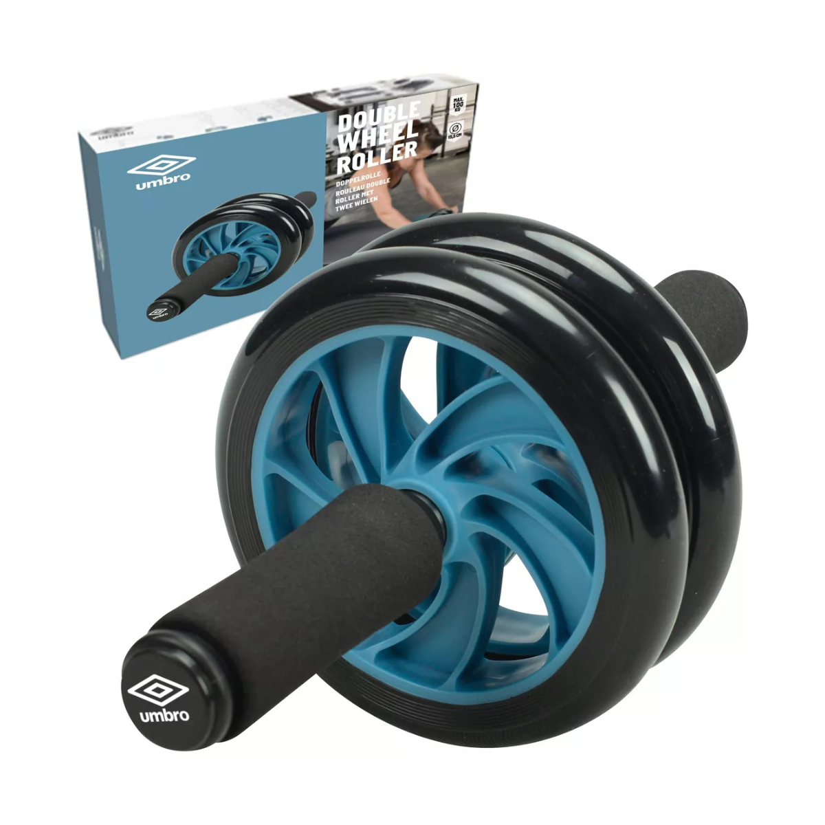 Rueda Abdominales Doble Pro Para Ejercicio Umbro