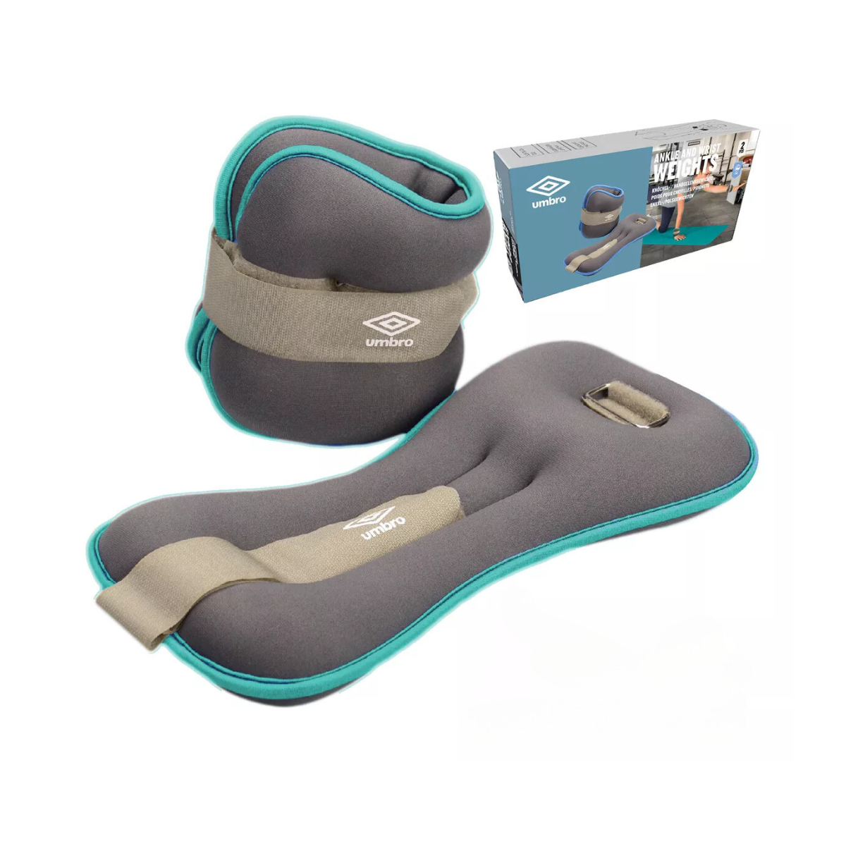 Tobi Pesas 2kg Pro X2 Tobillera Velcro Entrenamiento Umbro
