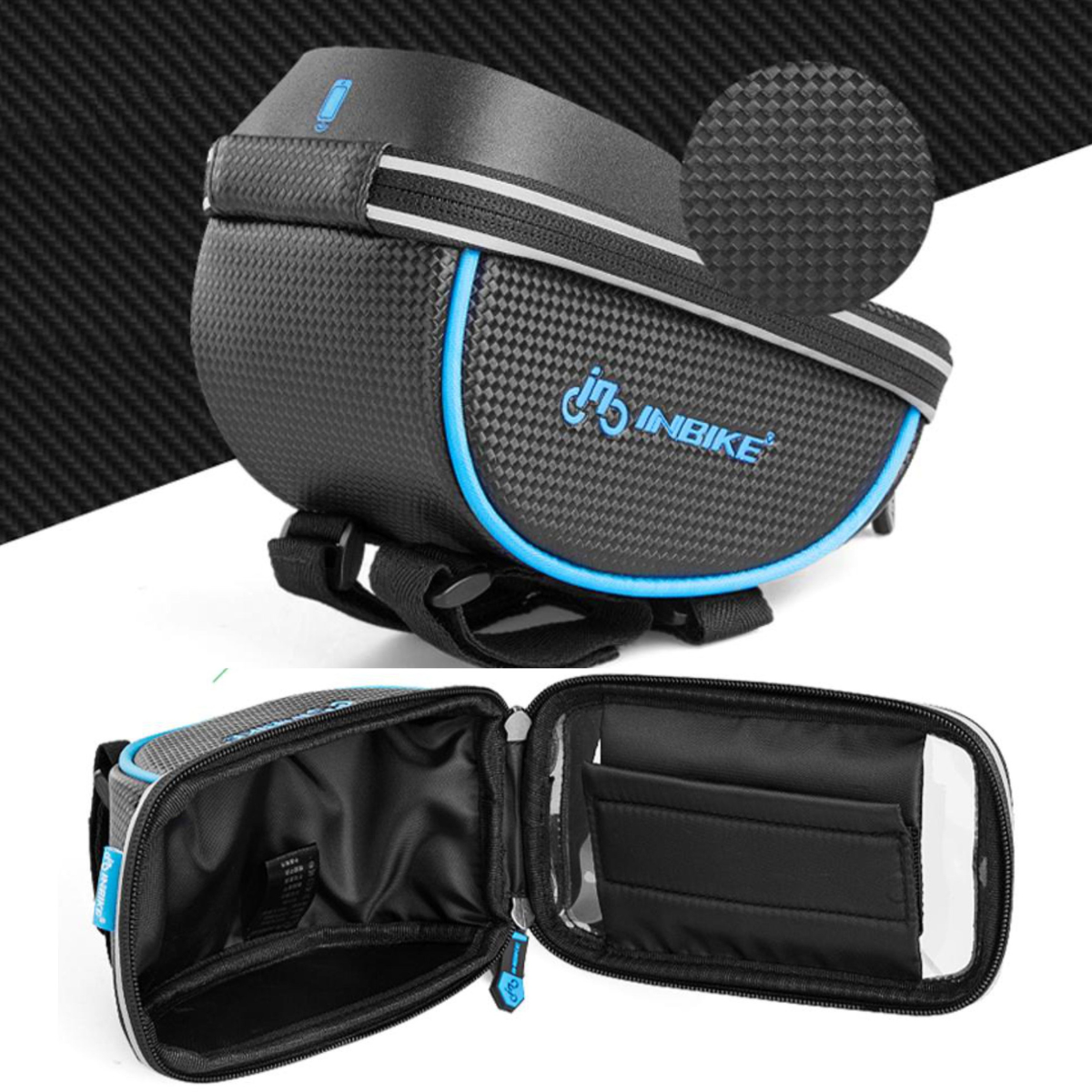 Bolso Estuche Rigido Bicicleta Impermeable Tactil - Inbike