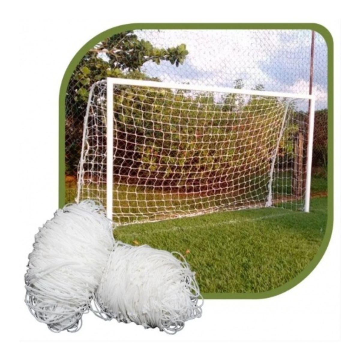 Par Red De Arco Baby Futbol 4,2x2,3x0,5m 4mm Gismar