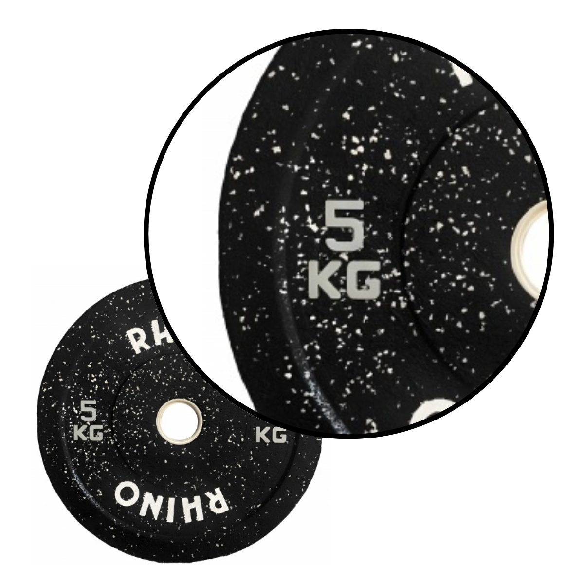 Disco Olimpico Caucho Bumper Crossfit Levantamiento 5kg