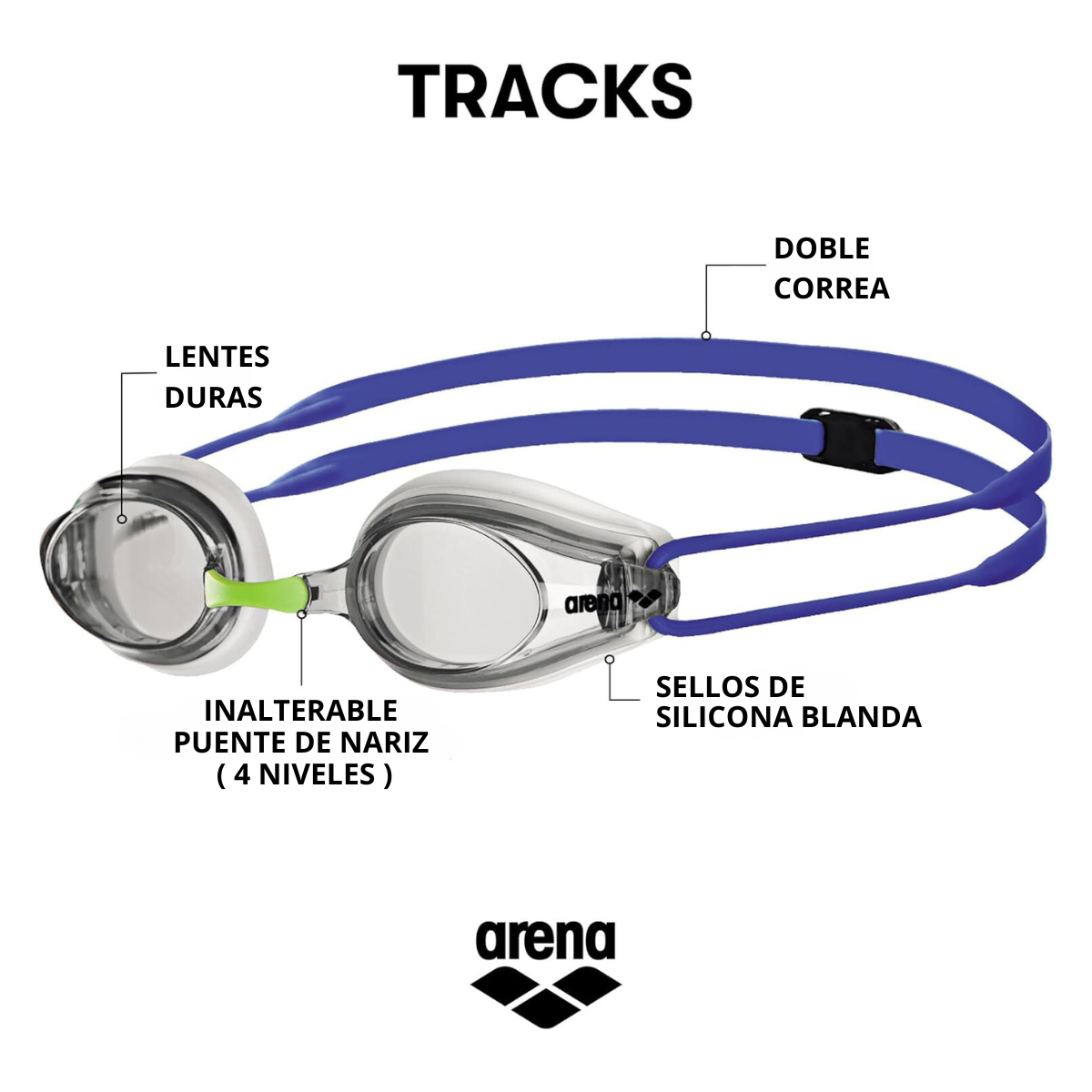 Lentes Natacion Tracks Arena