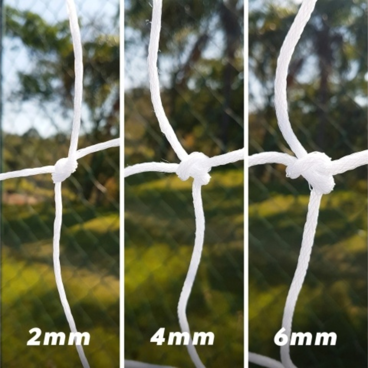 Par Redes Para Arco Fútbol 11, Nylon 4mm Gismar