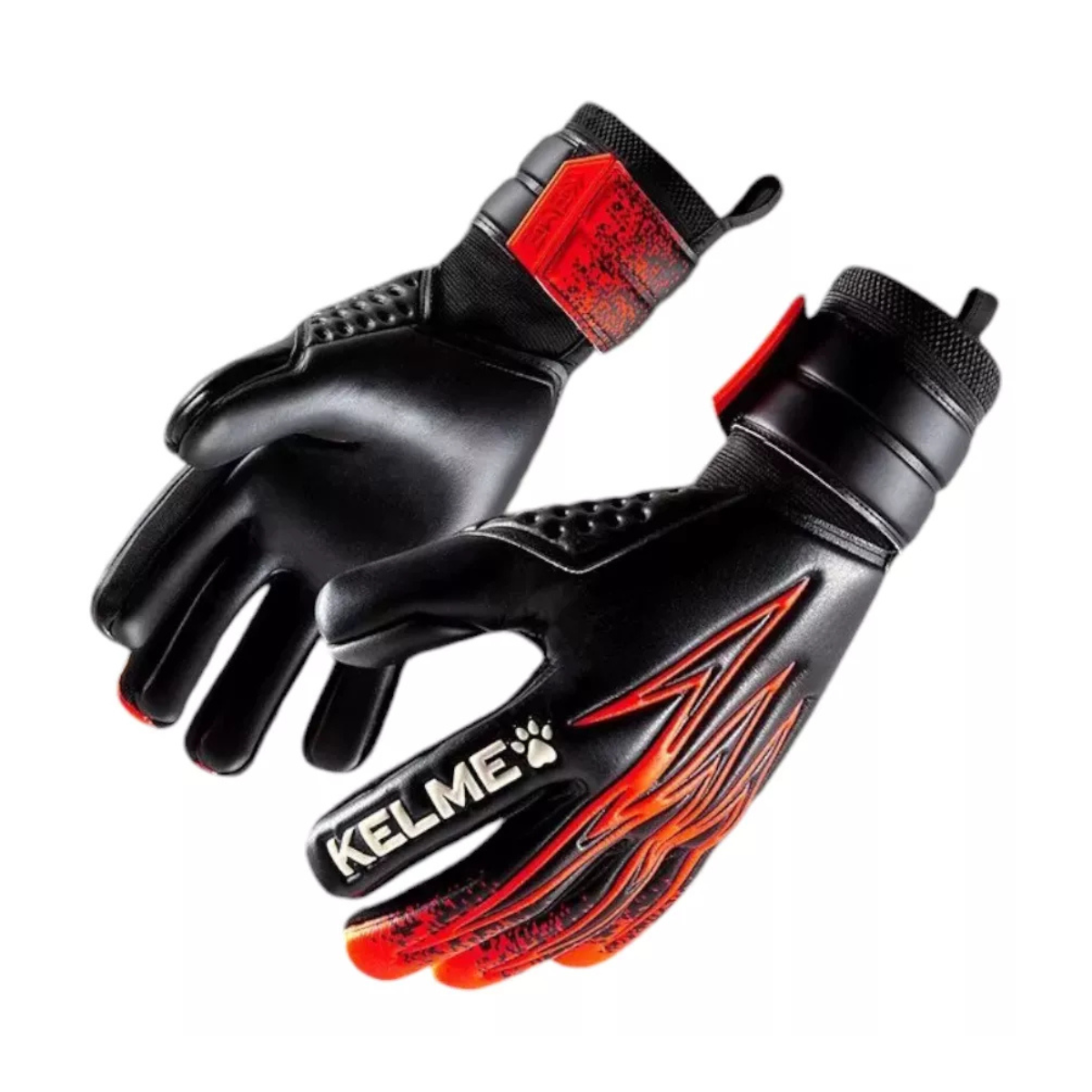 Guantes Golero Adulto Kelme Training Negro/Naranja