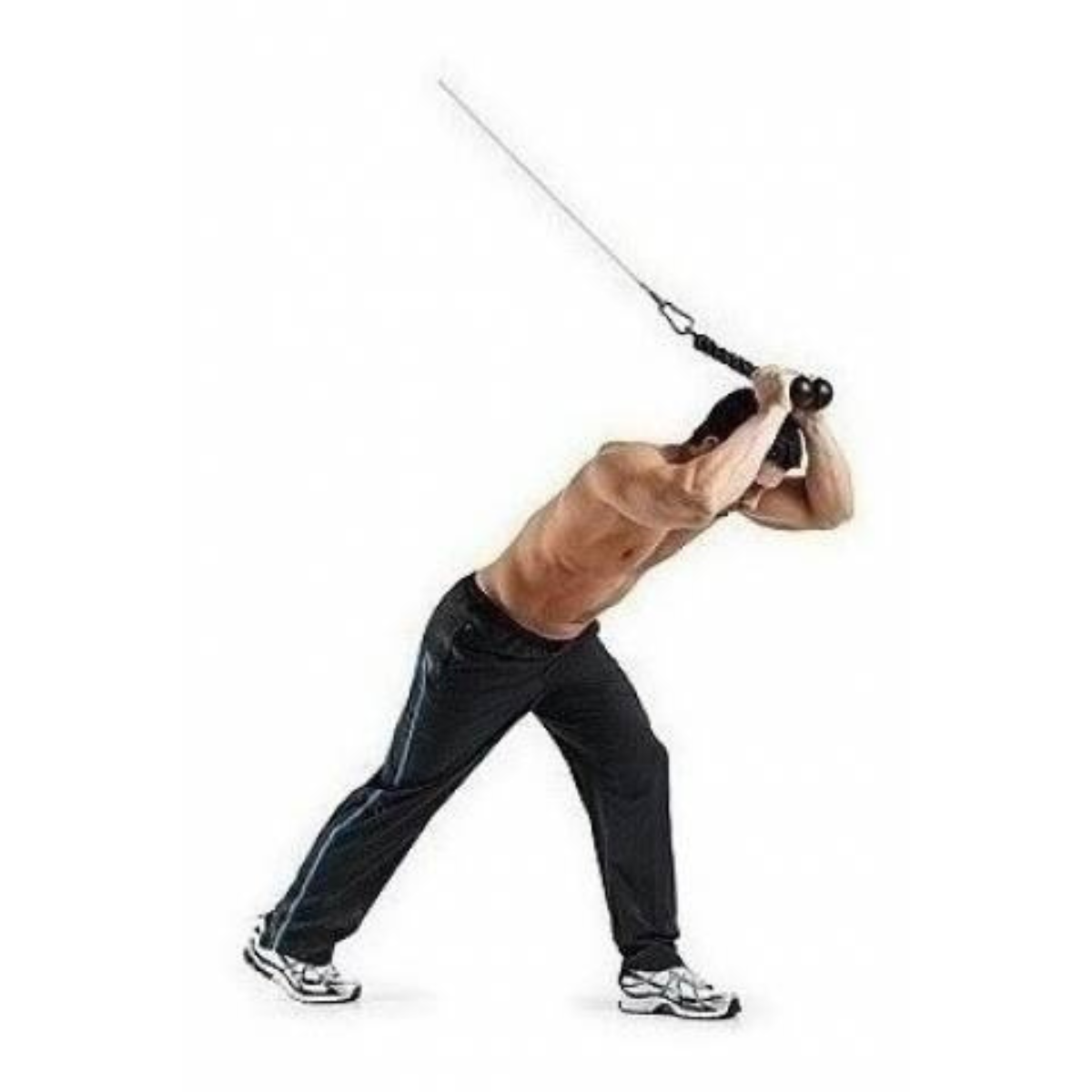 Soga Triceps Doble Agarre Importada N12 Rhino