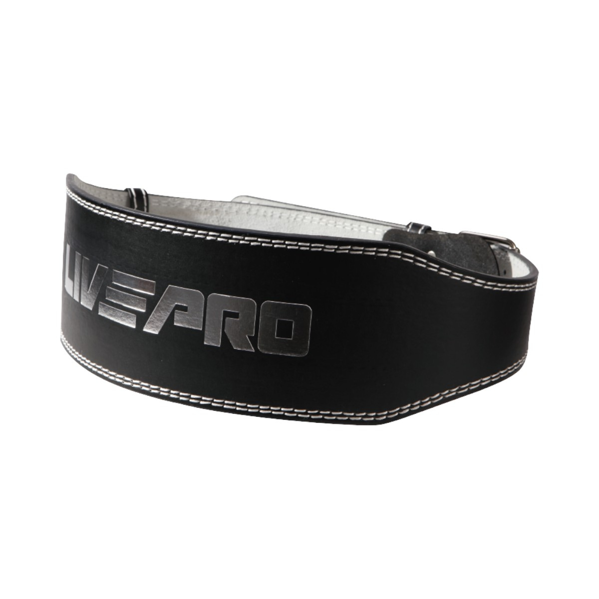 Cinturon Levantamiento Gym En Cuero Pesado M Livepro