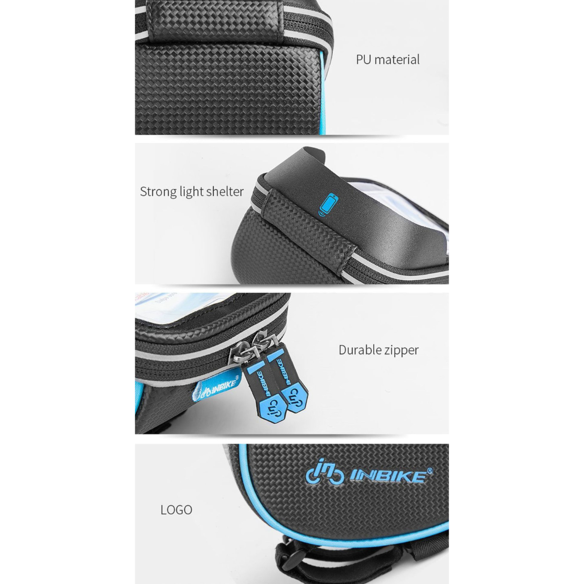 Bolso Estuche Rigido Bicicleta Impermeable Tactil - Inbike