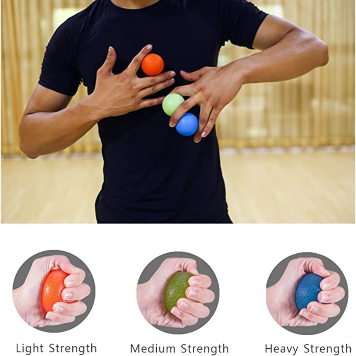 Pelotas Hand Grip Ejercitador De Mano Masaje - Livepro