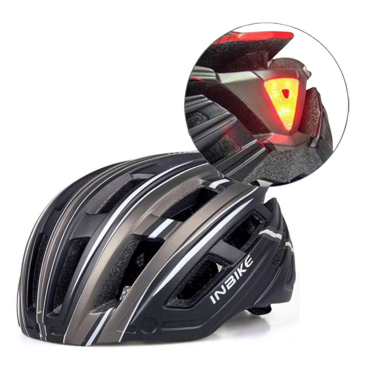 Casco Bicicleta Ciclismo Luz Led - Inbike