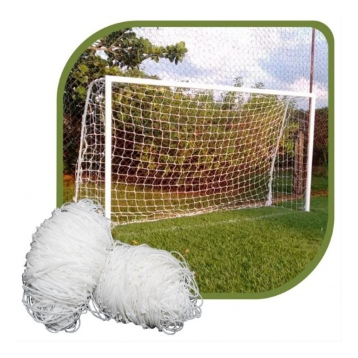 Red De Futbol 7 6mm Nylon 6.2x2.3m Uv Gismar