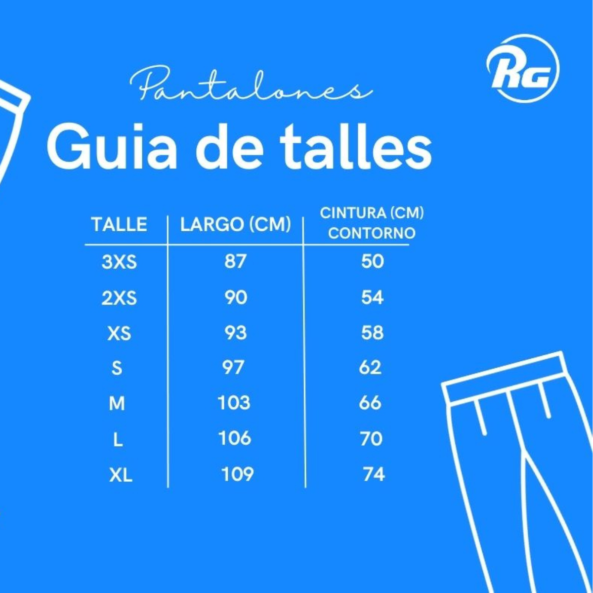 Pantalon Largo Con Proteccion Rg Adulto