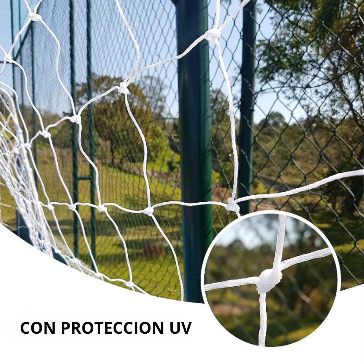 Red De Futbol 11 6mm Nylon 7.5x2.5x0.6m Uv Gismar