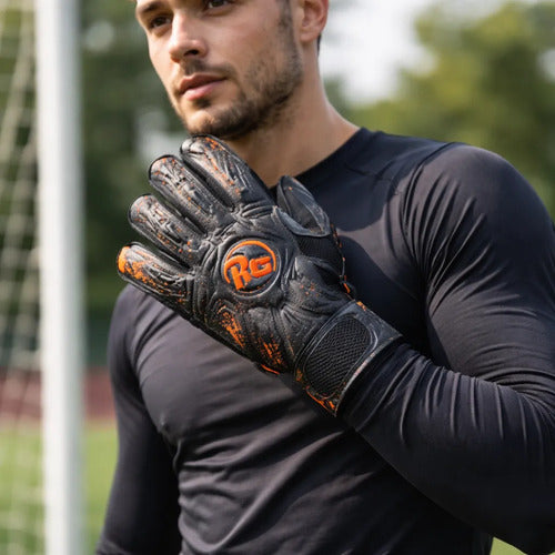 Guante De Arquero Rg Aspro Blackout 26 Pro Fútbol Mmsports