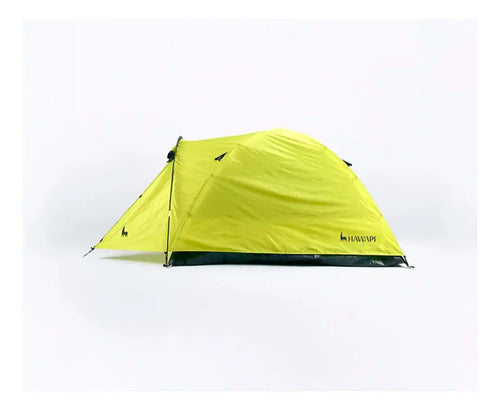 Carpa Camping Hawapi Wasi 2 Personas Con Sobretecho 2500 Mm Verde Lima