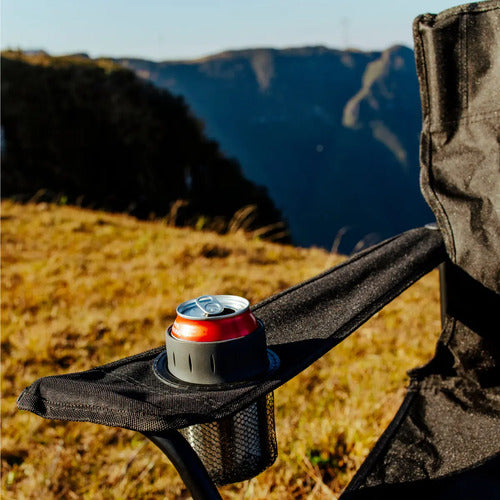 Silla Plegable De Camping Hawapi Kaypi Con Bolsa Portátil Negro