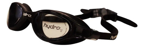 Antiparras Hydro Unibody + Tapones Lente Natacion Antifog Uv Color Negro