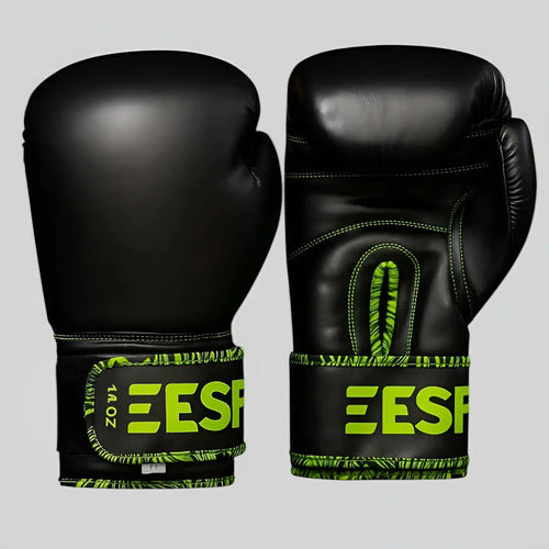 Guantes Profesionales De Boxeo Protección 10oz - Esparta 10_oz Negro