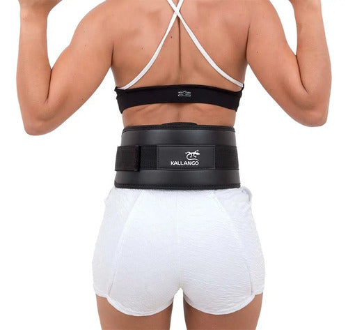 Cinturón Levantamiento De Peso Crossfit Kallango® Xs / S / M Negro Xs / S / M