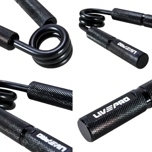 Hand Grip Ejercitador De Mano Y Antebrazo 280lb - Livepro Color Negro