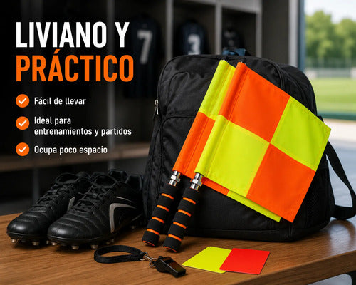 Banderín Bandera Juez Árbitro Línea Fútbol X2 Amarillo
