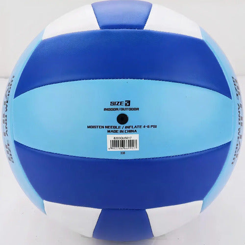 Pelota De Volley Nro. 5 White Royal Blue Azul Claro