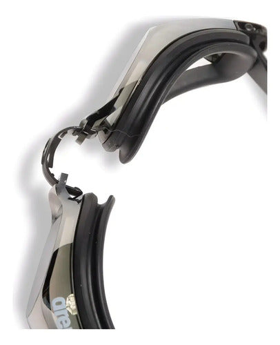 Goggles Arena Natación Zoom X-fit Mirror Unisex 009439-110 N Color Negro