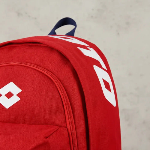 Mochila Lotto Urbana Y Escolar Roja Mmsports Rojo Liso