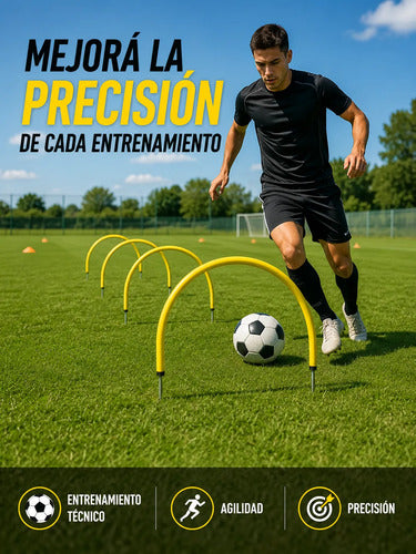 Arco De Precisión Fútbol Entrenamiento Práctica Amarillo