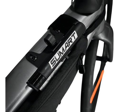 Mini Inflador De Bicicleta Sumart Portátil Y Resistente Con Manguera Flexible, Para Válvulas Presta Y Schrader Negro