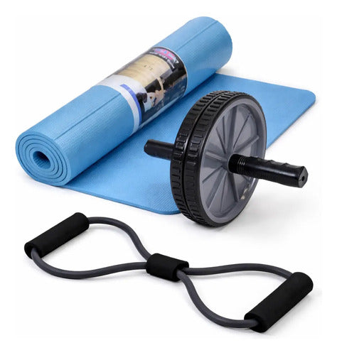 Banda Elástica + Rueda Abdominal + Colchoneta Core Surtidos
