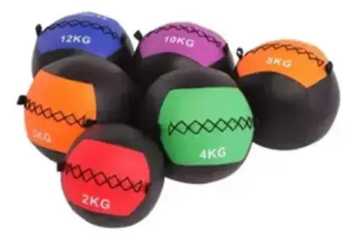 Wall Ball 3 Kg Pelota De Entrenamiento Funcional Amarillo