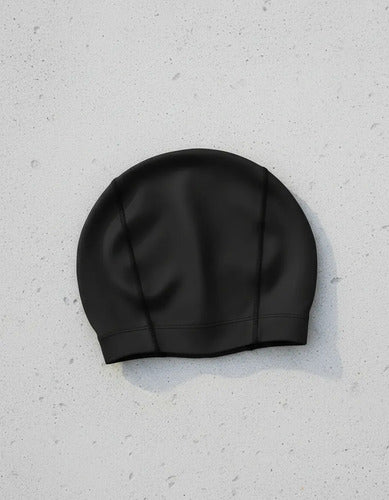 Gorra De Tela Para Natacion Negro Único
