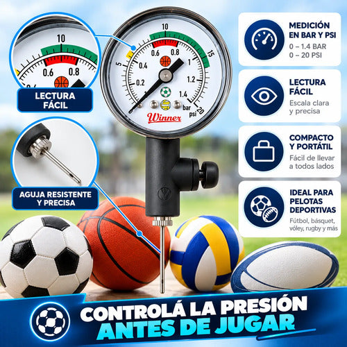 Medidor De Presión De Pelota De Mano Deportes