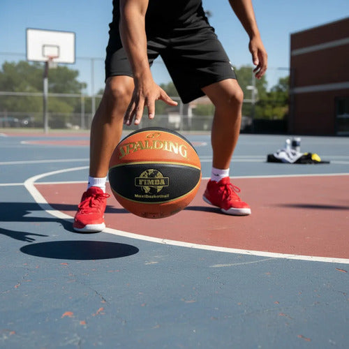 Pelota Basquetbol Spalding Maxibasquetball N°6 Mmsports Marrón Claro