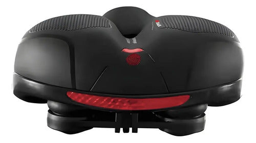 Asiento Bicicleta Urbano Cómodo - Zuba Negro 25 Cm 20 Cm