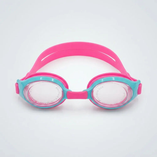 Antiparras Lentes Natación Niños Moaki Rua Kids Ajustables Rosa/celeste