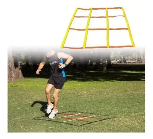 Cuadrilátero De Entrenamiento 1.5x1.5m - Agilidad Y Rapidez Amarillo