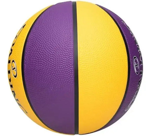 Pelota De Basketball Spalding Violeta Y Amarillo 85256z Violeta Oscuro Morado
