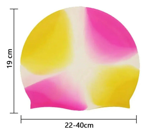 Gorra De Silicona Natacion Niños Mullticolor