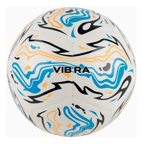 Pelota Futbol Vibra N°5 Drb Cocida Entrenamiento Campo Tpu Blanco/celeste