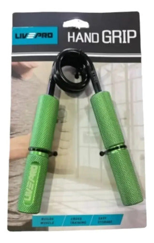Hand Grip Ejercitador De Mano Y Antebrazo 100lb Livepro Verde