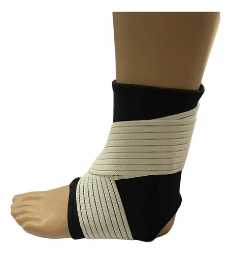 Tobillera Neopreno Con Straps Multicolor